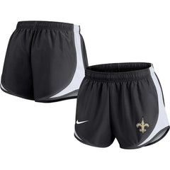 New Orleans Saints Women's Plus Size Tempo Shorts - Black Shorts