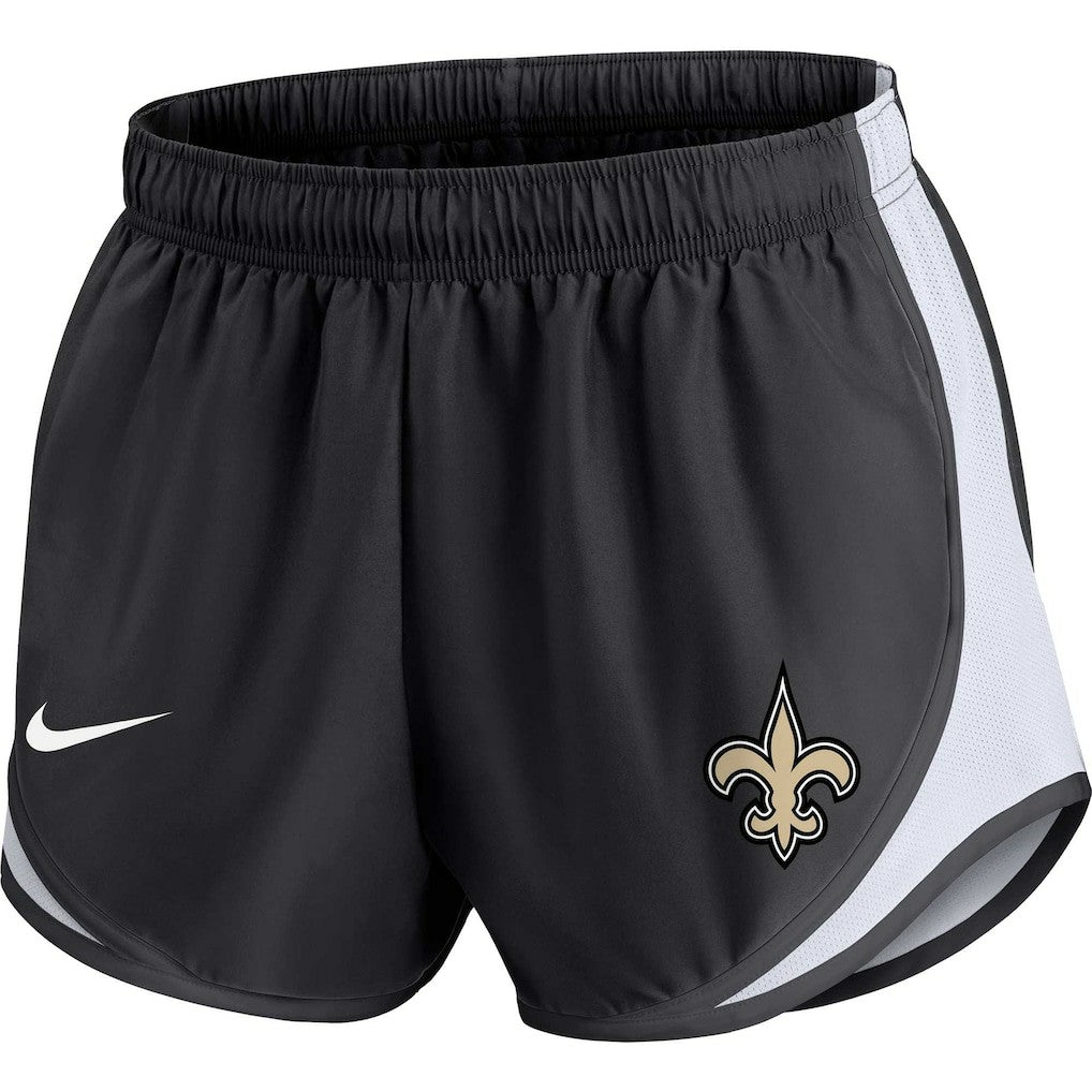 New Orleans Saints Women's Plus Size Tempo Shorts - Black Shorts