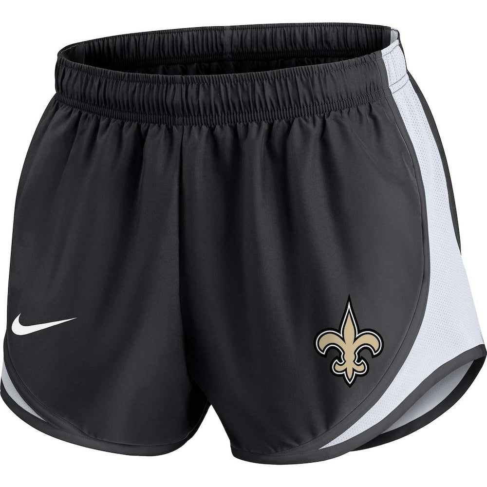New Orleans Saints Women's Plus Size Tempo Shorts - Black Shorts