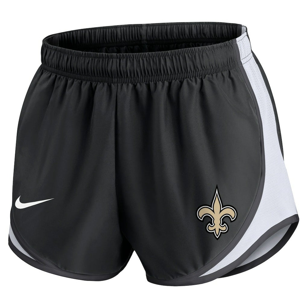 New Orleans Saints Women's Performance Tempo Shorts - Black Shorts