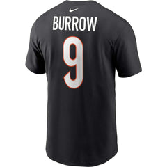 Joe Burrow Cincinnati Bengals Player Name & Number T-Shirt - Black T-shirts