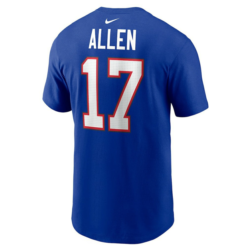Josh Allen Buffalo Bills Player Name & Number T-Shirt - Royal T-shirts