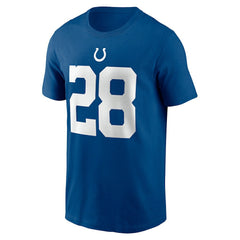 Jonathan Taylor Indianapolis Colts Player Name & Number T-Shirt - Royal T-shirts