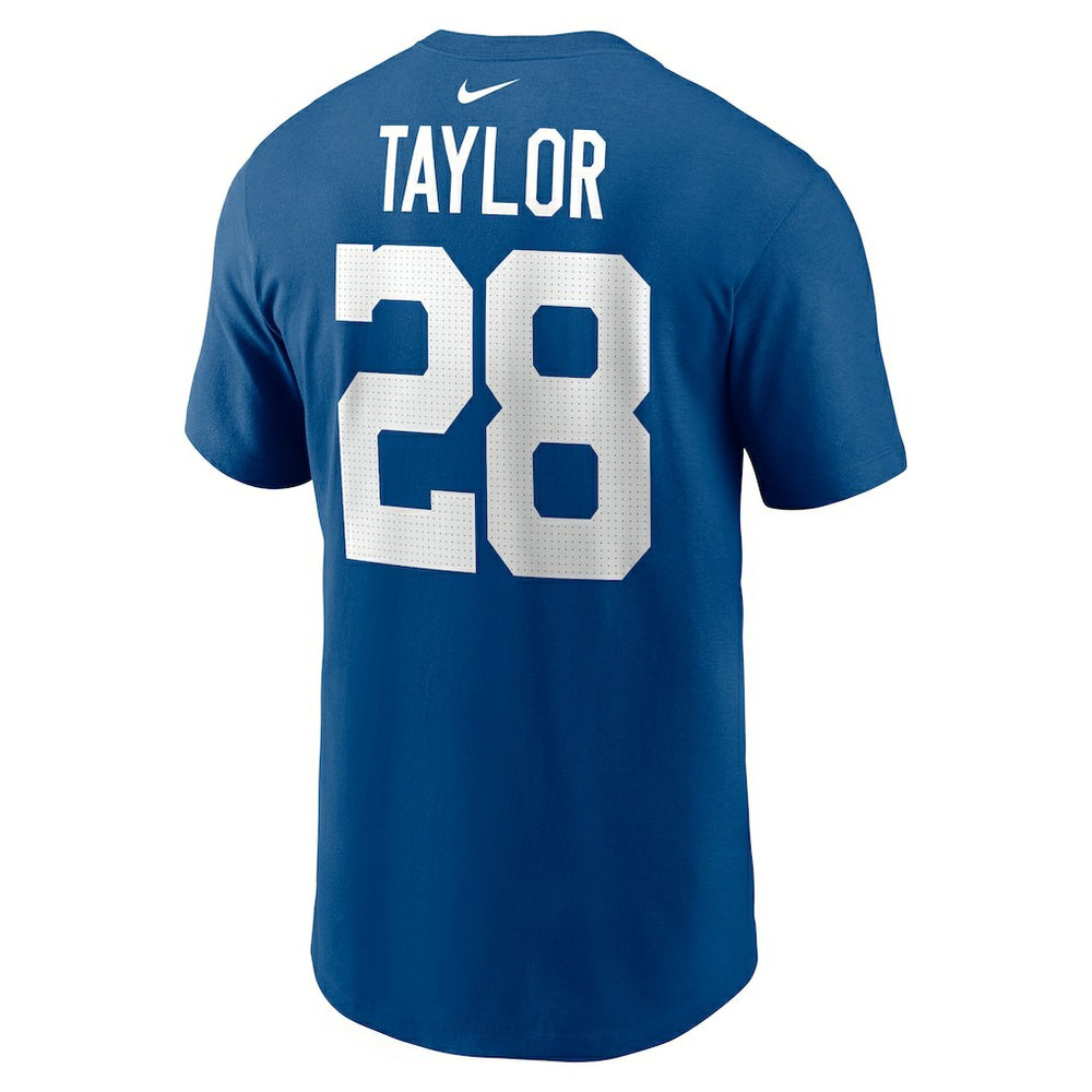 Jonathan Taylor Indianapolis Colts Player Name & Number T-Shirt - Royal T-shirts