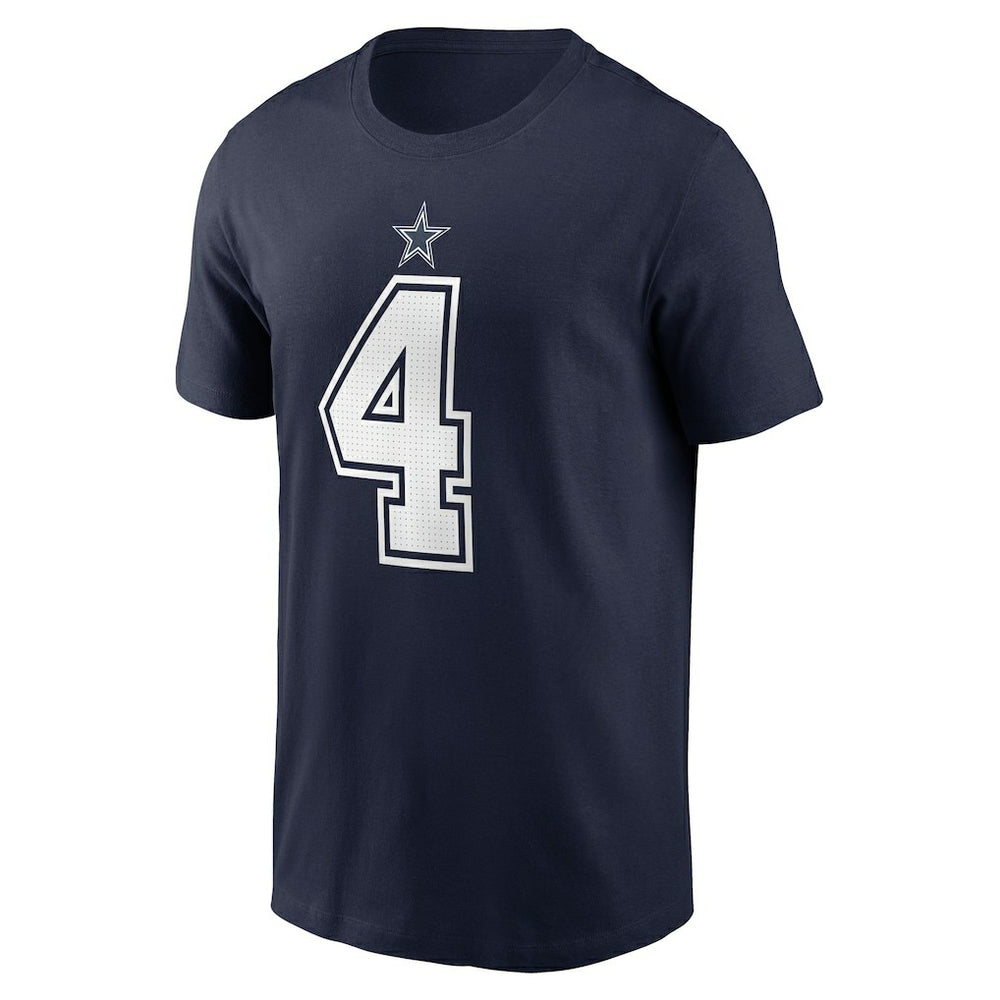 Dak Prescott Dallas Cowboys Player Name & Number T-Shirt - Navy T-shirts