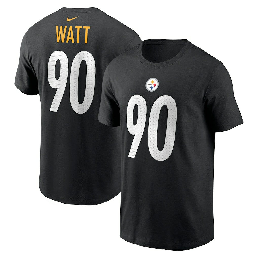 T.J. Watt Pittsburgh Steelers Player Name & Number T-Shirt - Black T-shirts
