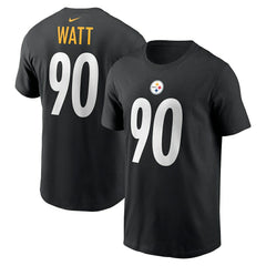 T.J. Watt Pittsburgh Steelers Player Name & Number T-Shirt - Black T-shirts