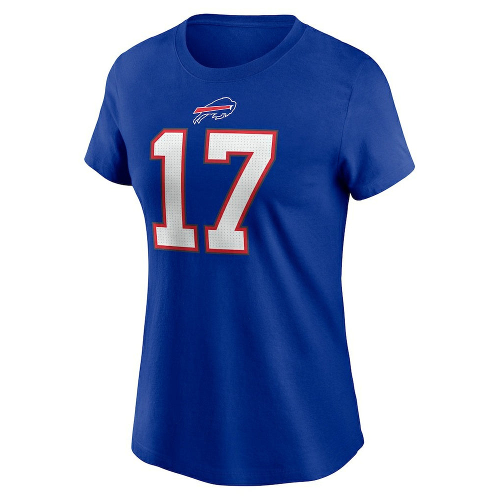 Josh Allen Buffalo Bills Women's Player Name & Number T-Shirt - Royal T-shirts