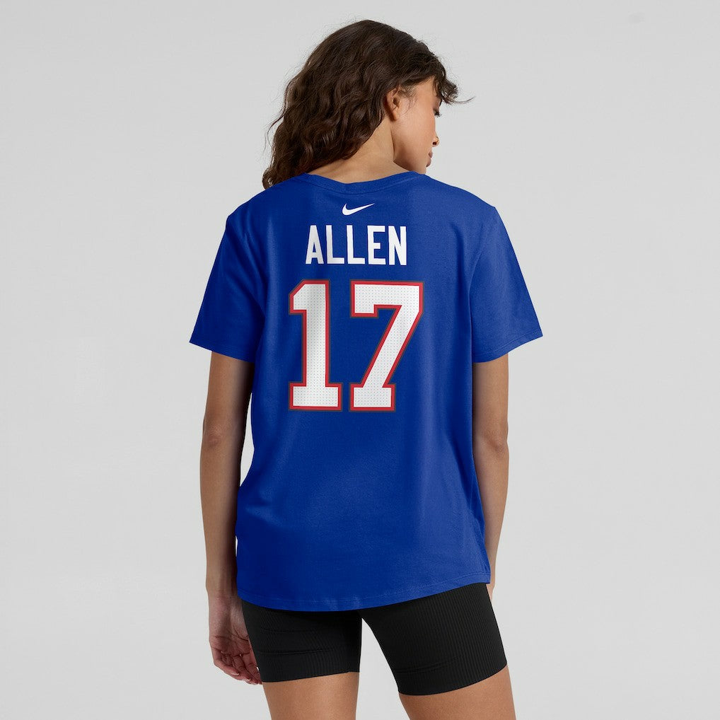 Josh Allen Buffalo Bills Women's Player Name & Number T-Shirt - Royal T-shirts