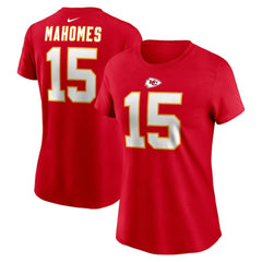 Patrick Mahomes Kansas City Chiefs Women's Player Name & Number T-Shirt - Red T-shirts