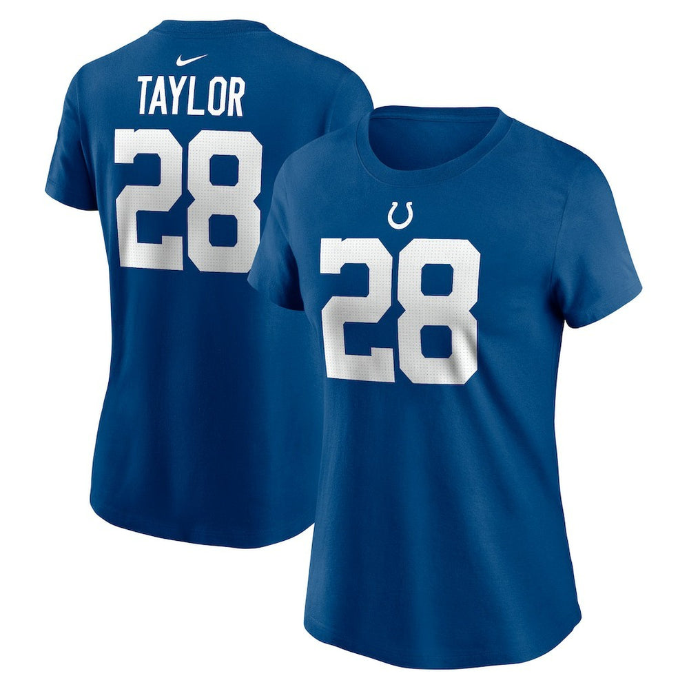 Jonathan Taylor Indianapolis Colts Women's Player Name & Number T-Shirt - Royal T-shirts