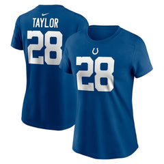 Jonathan Taylor Indianapolis Colts Women's Player Name & Number T-Shirt - Royal T-shirts