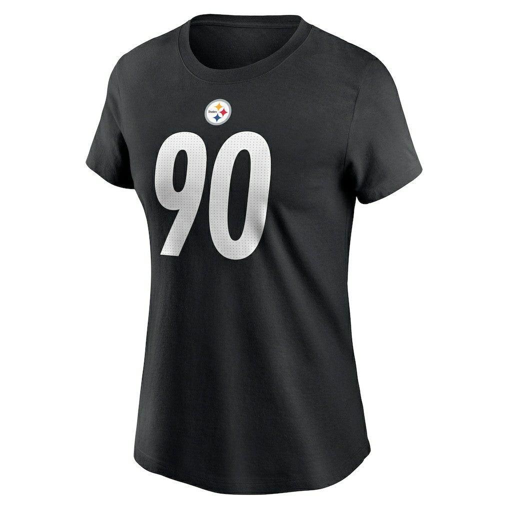 T.J. Watt Pittsburgh Steelers Women's Player Name & Number T-Shirt - Black T-shirts