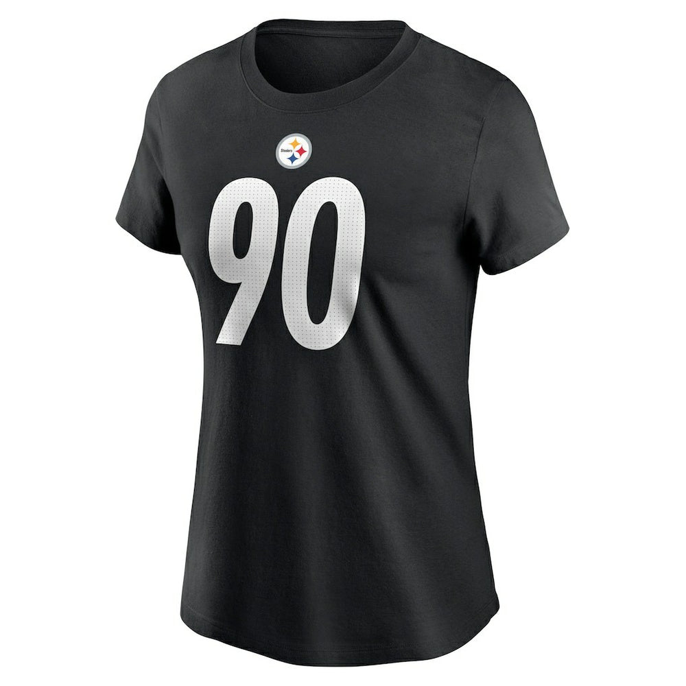 T.J. Watt Pittsburgh Steelers Women's Player Name & Number T-Shirt - Black T-shirts