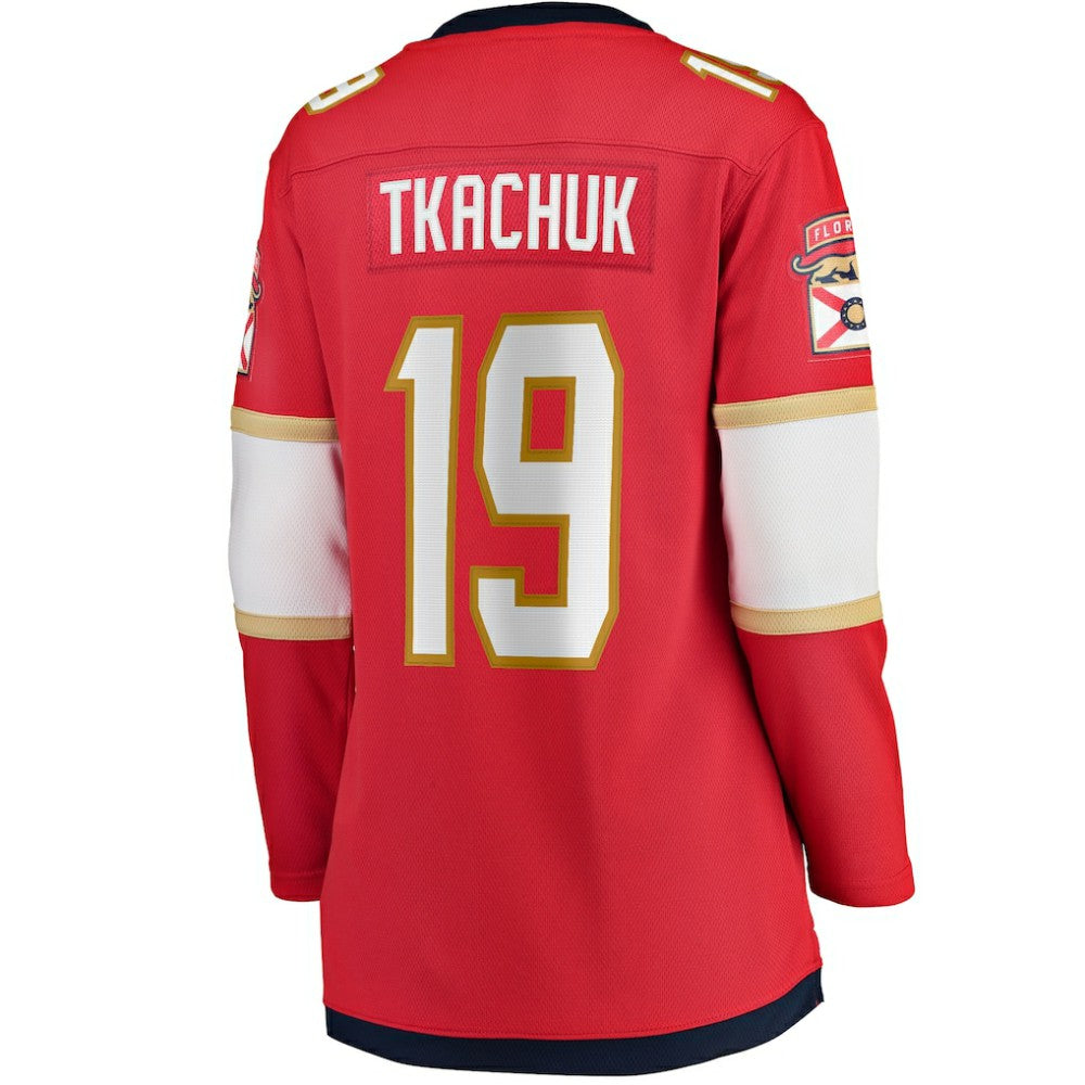 Matthew Tkachuk Florida Panthers Fanatics Women's Home Breakaway Player Jersey - Red | US 5021655