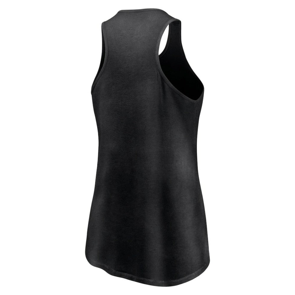 Chicago White Sox Fanatics Women's Simplicity Swing Racerback Scoop Neck Tank Top - Black Tanks