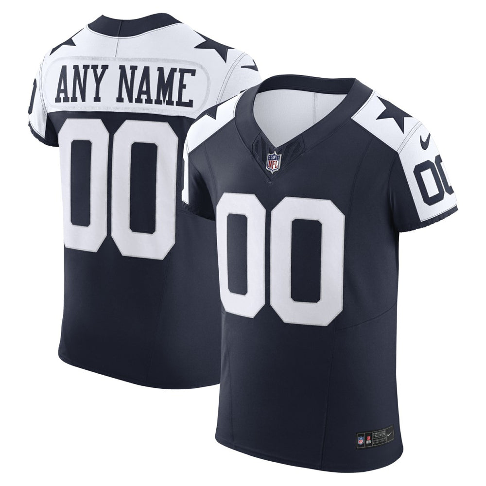 Dallas Cowboys Vapor F.U.S.E. Elite Custom Jersey - Navy Jerseys
