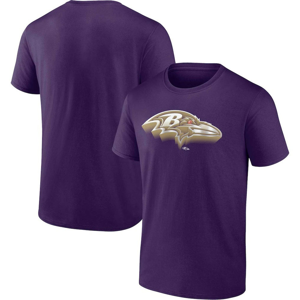 Baltimore Ravens Chrome Dimension T-Shirt - Purple T-shirts