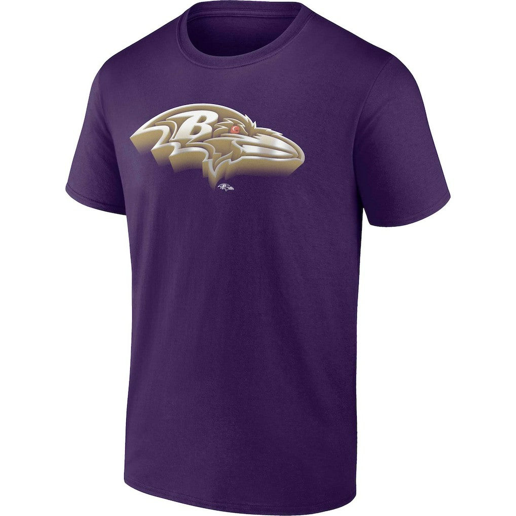 Baltimore Ravens Chrome Dimension T-Shirt - Purple T-shirts