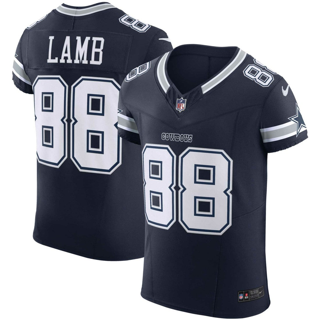 CeeDee Lamb Dallas Cowboys Vapor F.U.S.E. Elite Jersey - Navy Jerseys