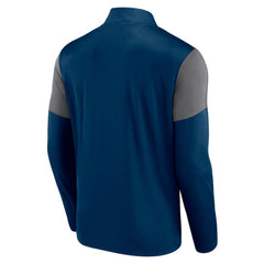 Seattle Kraken Fanatics Logo Quarter-Zip Top - Deep Sea Blue | US 5022445
