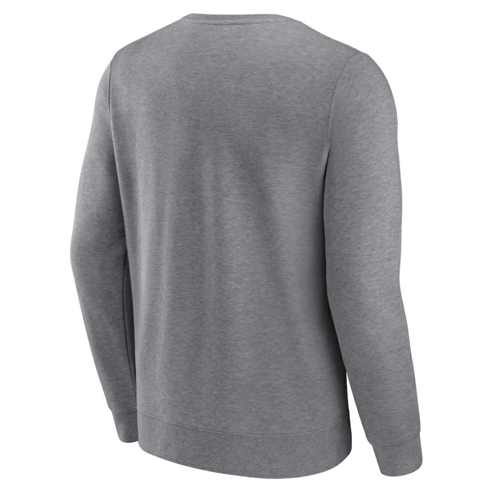 Chicago Cubs Fanatics Simplicity Pullover Sweatshirt - Heather Gray Pullover
