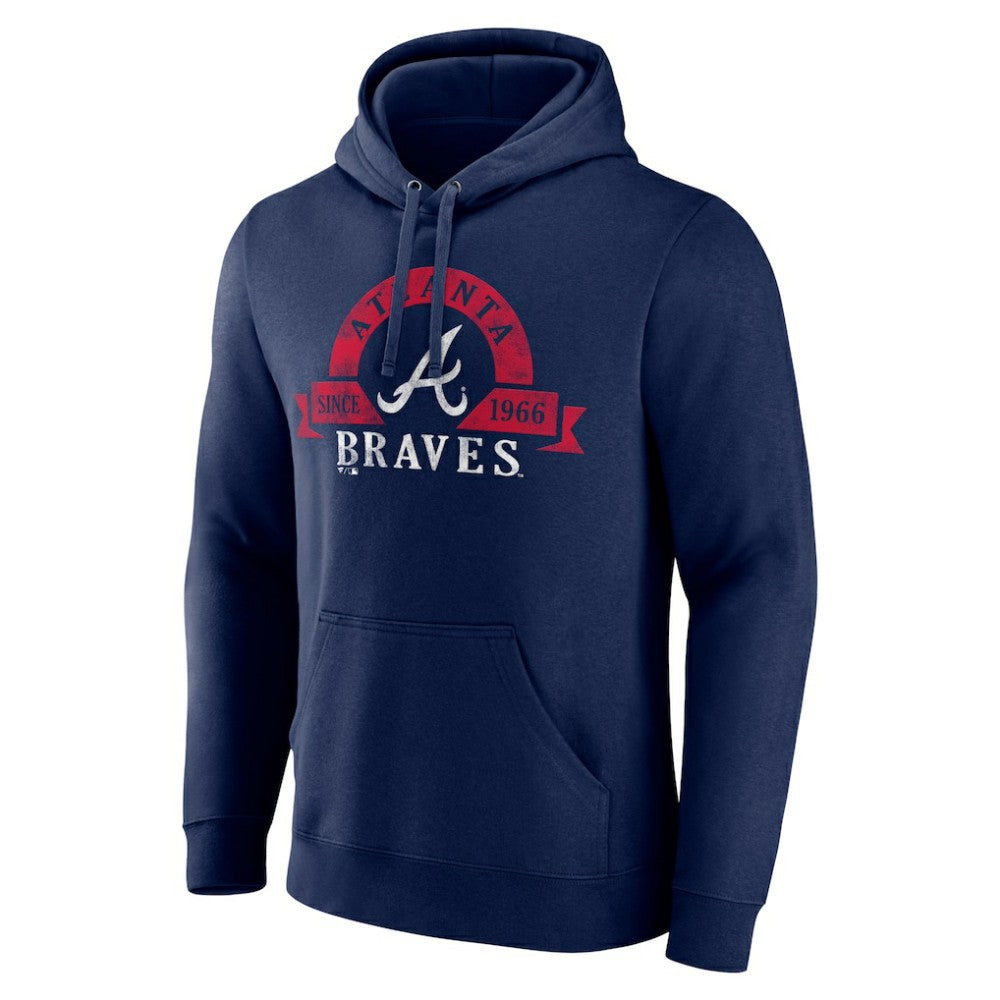 Atlanta Braves Fanatics Big & Tall Utility Pullover Hoodie - Navy Hoodies