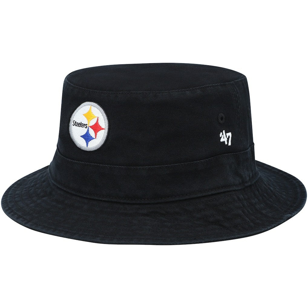 Pittsburgh Steelers '47 Primary Bucket Hat - Black Hats
