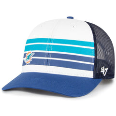Miami Dolphins '47 Youth Cove Trucker Snapback Hat - White/Blue Hats