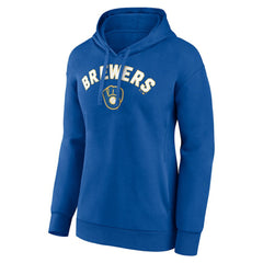 Milwaukee Brewers Women's Personalized Cooperstown Collection Winning Streak Pullover Hoodie - Royal Hoodies