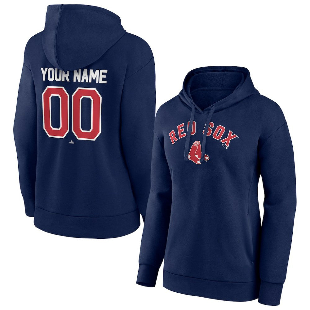 Boston Red Sox Women's Personalized Team Winning Streak Pullover Hoodie - Navy Hoodies