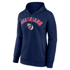 Cleveland Guardians Women's Personalized Team Winning Streak Pullover Hoodie - Navy Hoodies