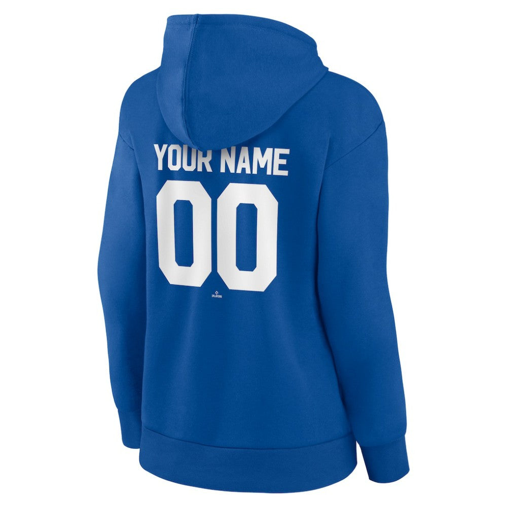 Los Angeles Dodgers Women's Personalized Team Winning Streak Pullover Hoodie - Royal Hoodies