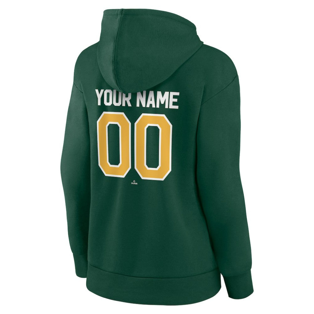 Athletics Women's Personalized Team Winning Streak Pullover Hoodie - Green Hoodies