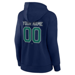 Seattle Mariners Women's Personalized Team Winning Streak Pullover Hoodie - Navy Hoodies