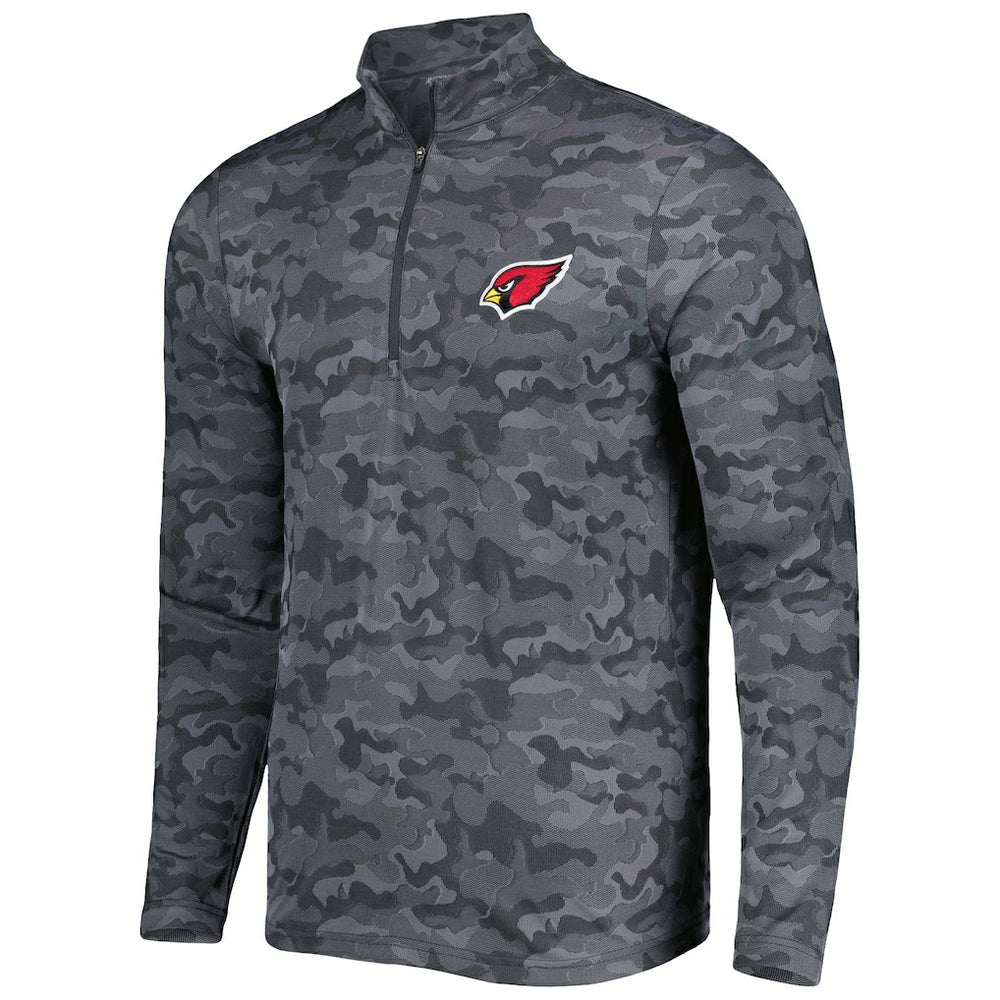 Arizona Cardinals Antigua Brigade Quarter-Zip Sweatshirt - Black Sweatshirts