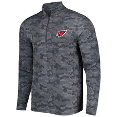 Arizona Cardinals Antigua Brigade Quarter-Zip Sweatshirt - Black Sweatshirts