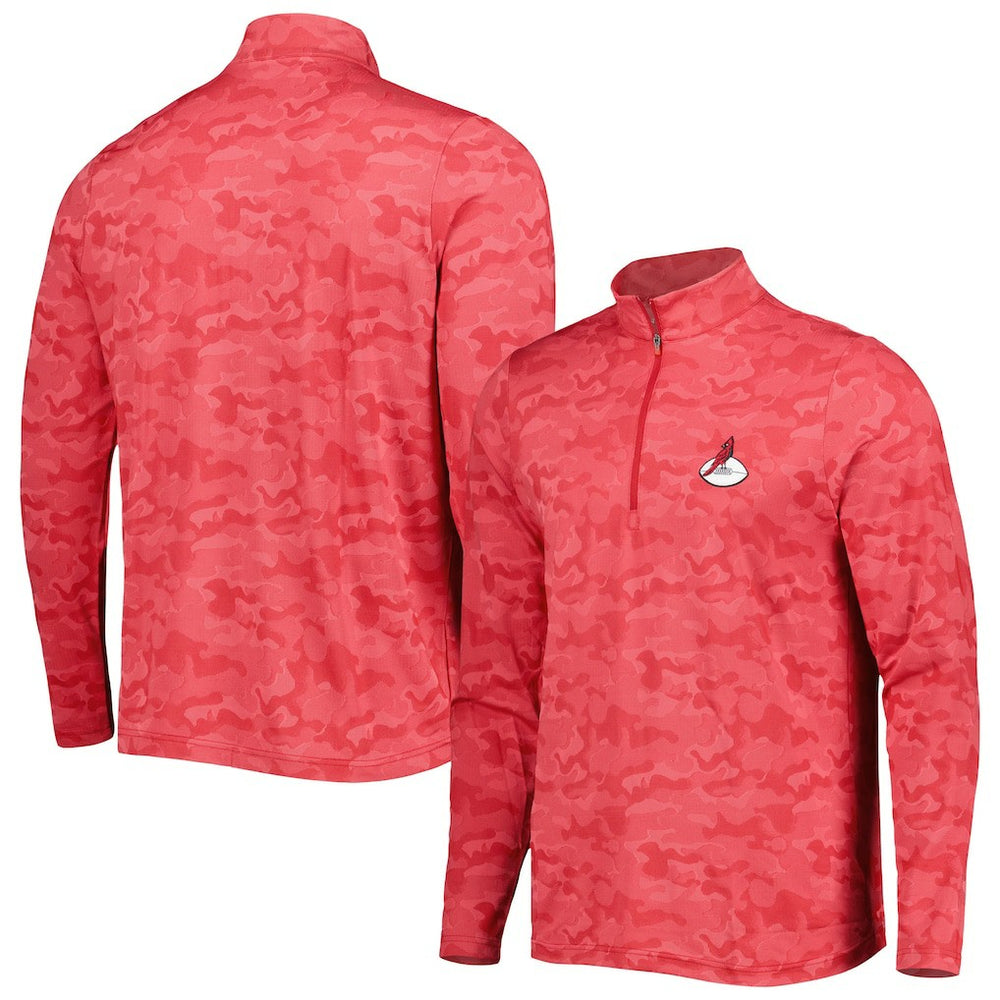 Arizona Cardinals Antigua Brigade Throwback Quarter-Zip Top - Red Tops
