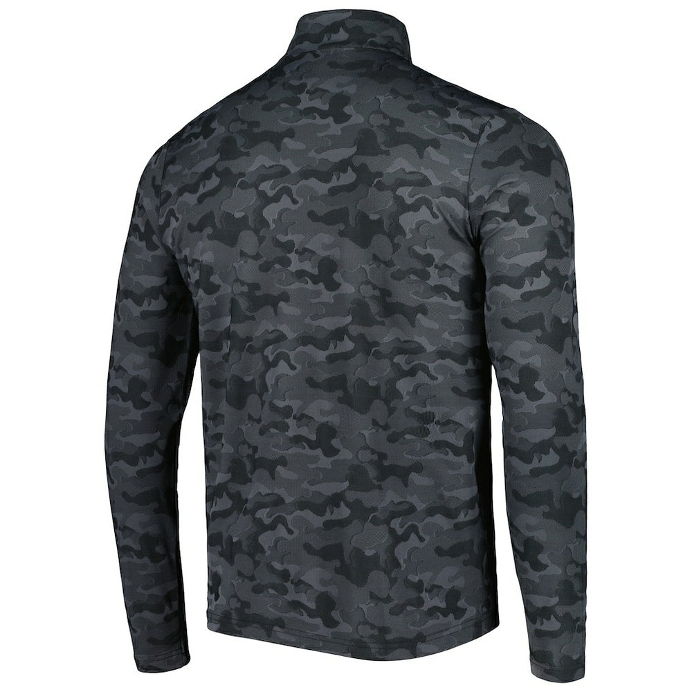 Atlanta Falcons Antigua Brigade Quarter-Zip Sweatshirt - Black Sweatshirts