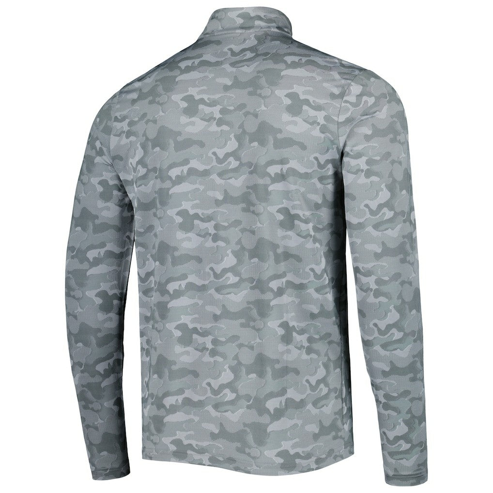 Cleveland Browns Antigua Brigade Throwback Quarter-Zip Top - Gray Tops