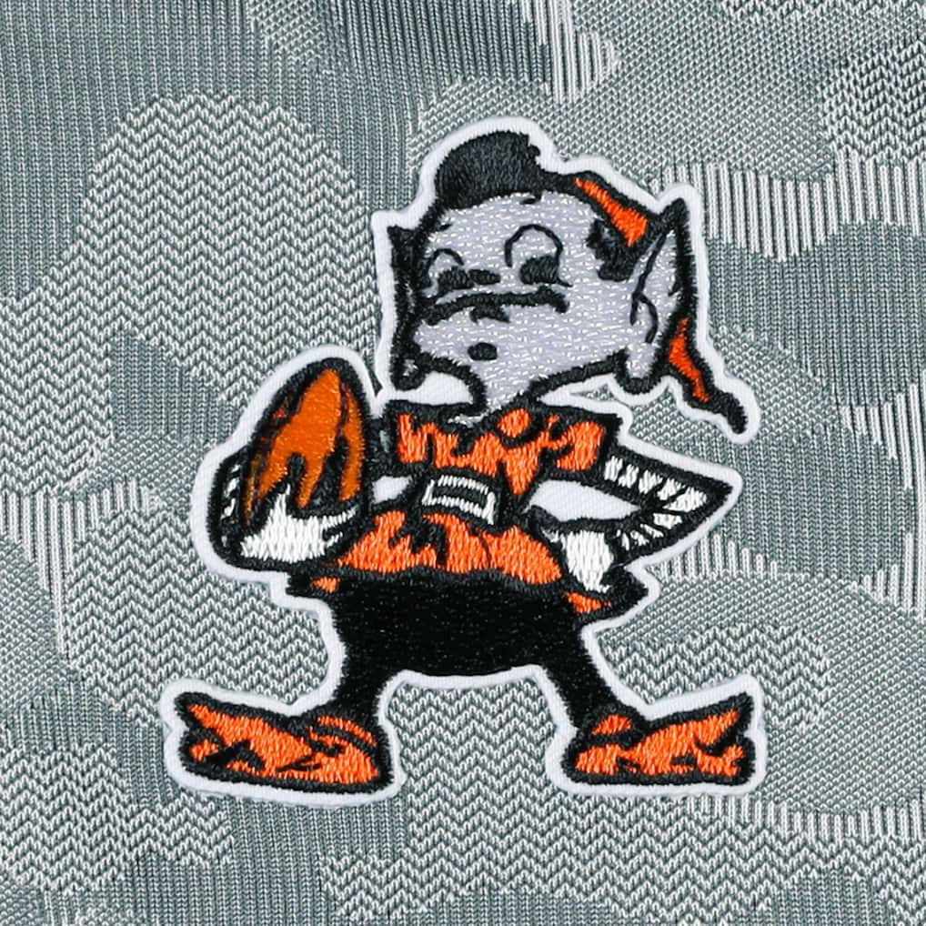 Cleveland Browns Antigua Brigade Throwback Quarter-Zip Top - Gray Tops