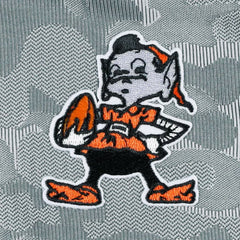 Cleveland Browns Antigua Brigade Throwback Quarter-Zip Top - Gray Tops