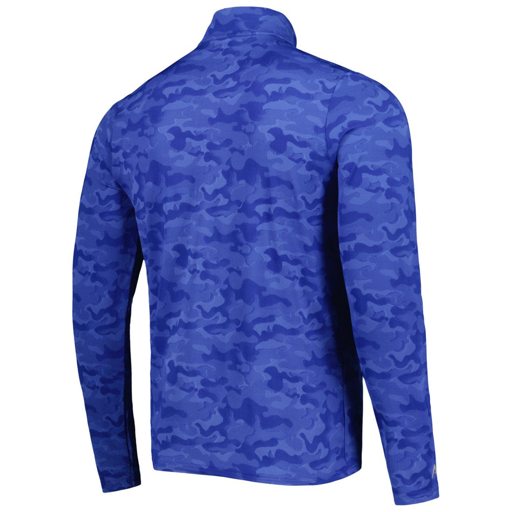 Denver Broncos Antigua Brigade Throwback Quarter-Zip Top - Royal Tops