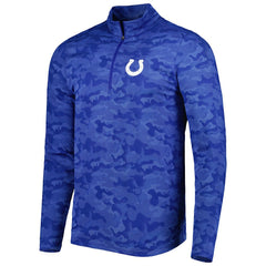 Indianapolis Colts Antigua Brigade Quarter-Zip Sweatshirt - Royal Sweatshirts