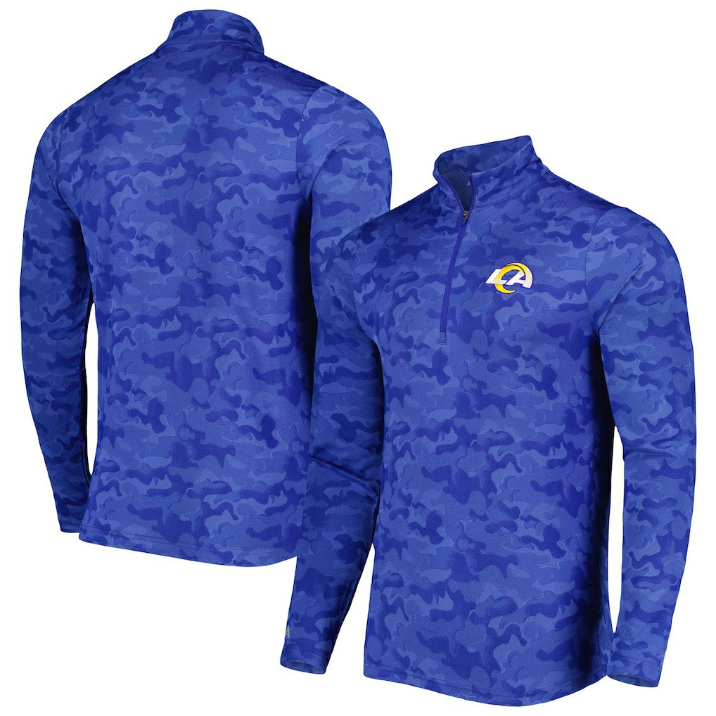Los Angeles Rams Antigua Brigade Quarter-Zip Sweatshirt - Royal Sweatshirts