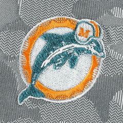 Miami Dolphins Antigua Brigade Throwback Quarter-Zip Top - Gray Tops