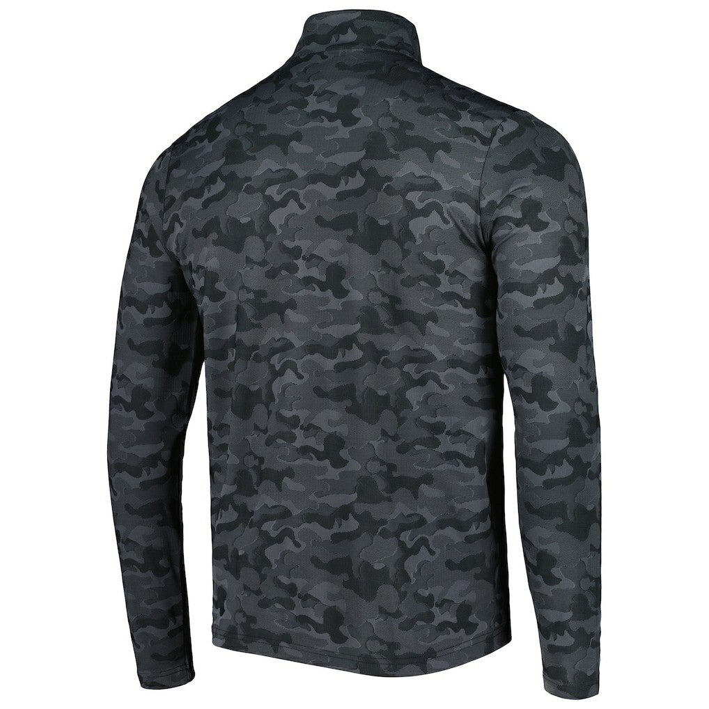 New Orleans Saints Antigua Brigade Quarter-Zip Sweatshirt - Black Sweatshirts