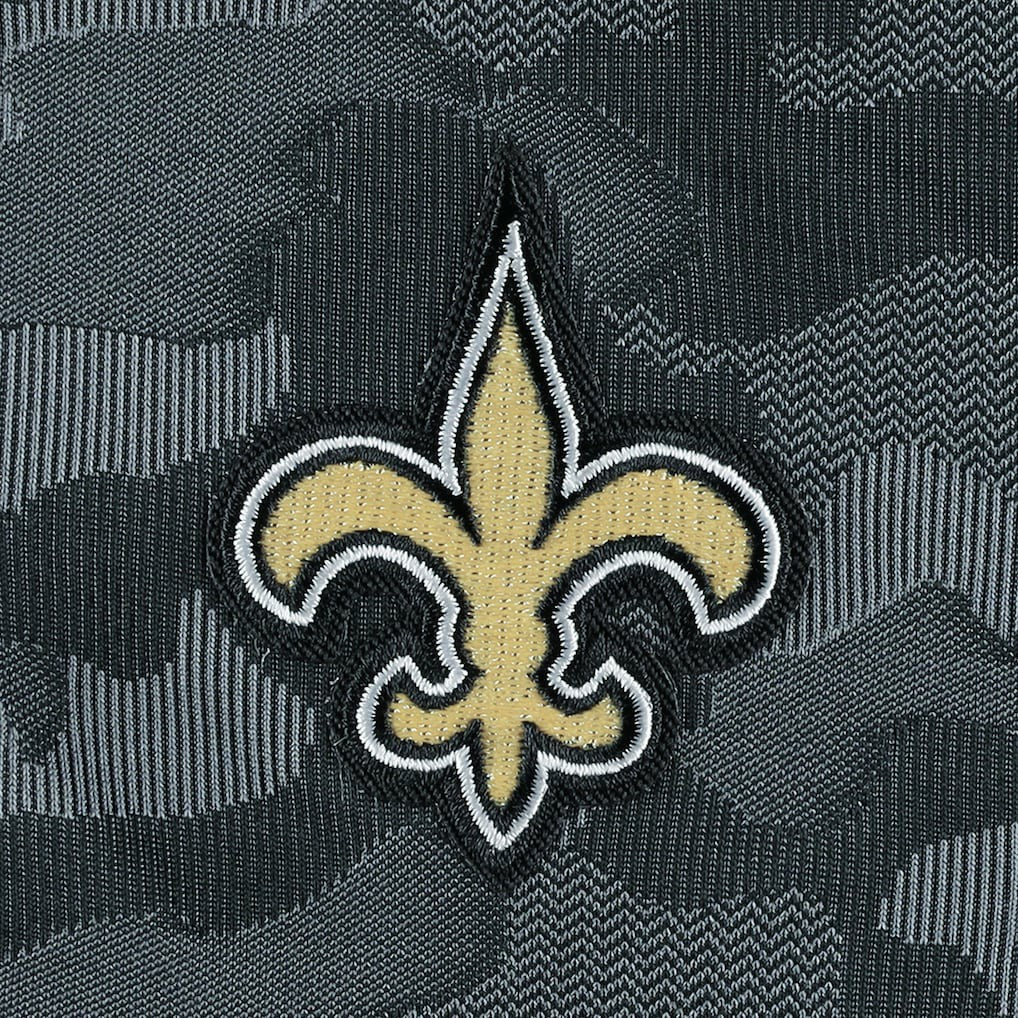 New Orleans Saints Antigua Brigade Quarter-Zip Sweatshirt - Black Sweatshirts