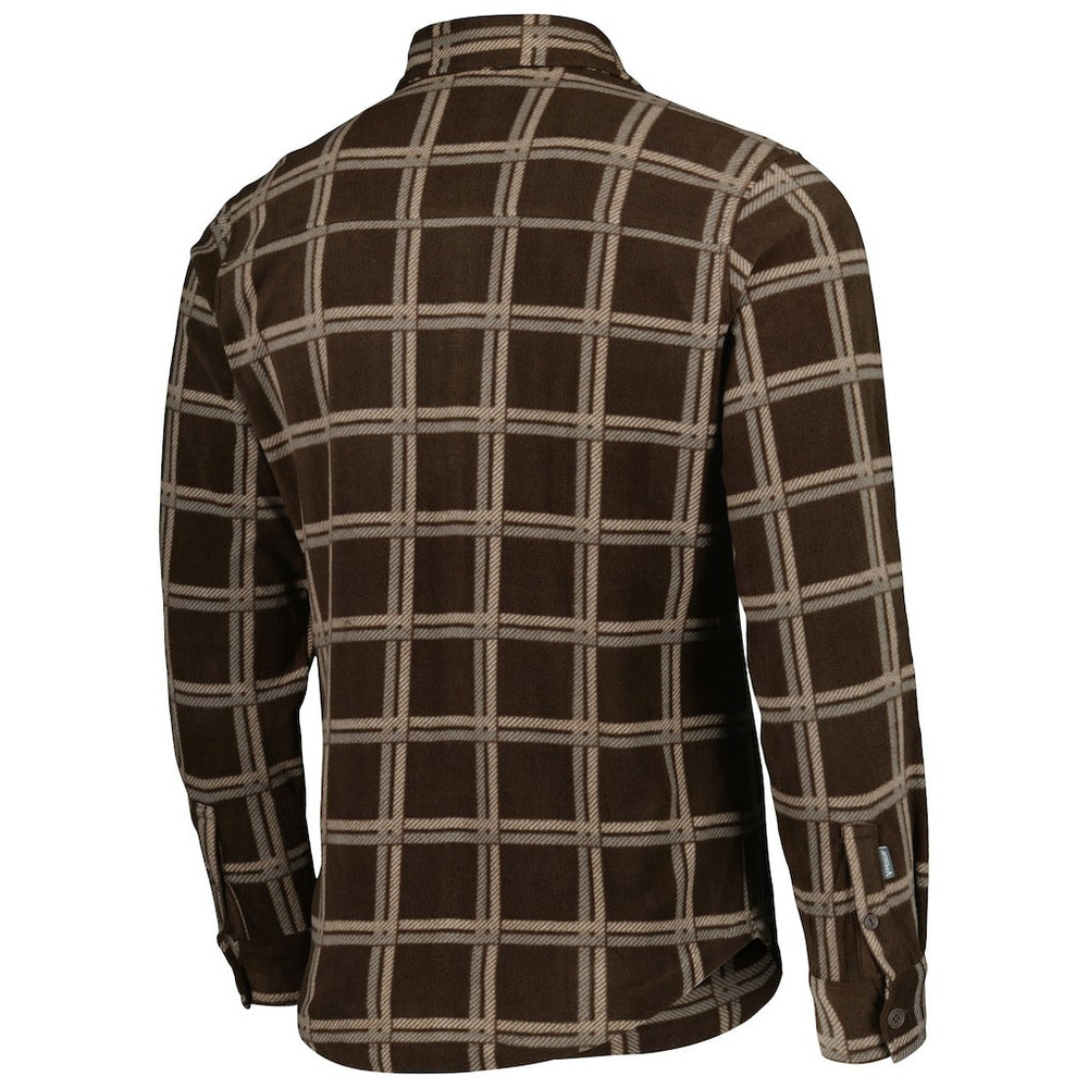 Cleveland Browns Antigua Industry Flannel Button-Up Shirt Jacket - Brown Jackets