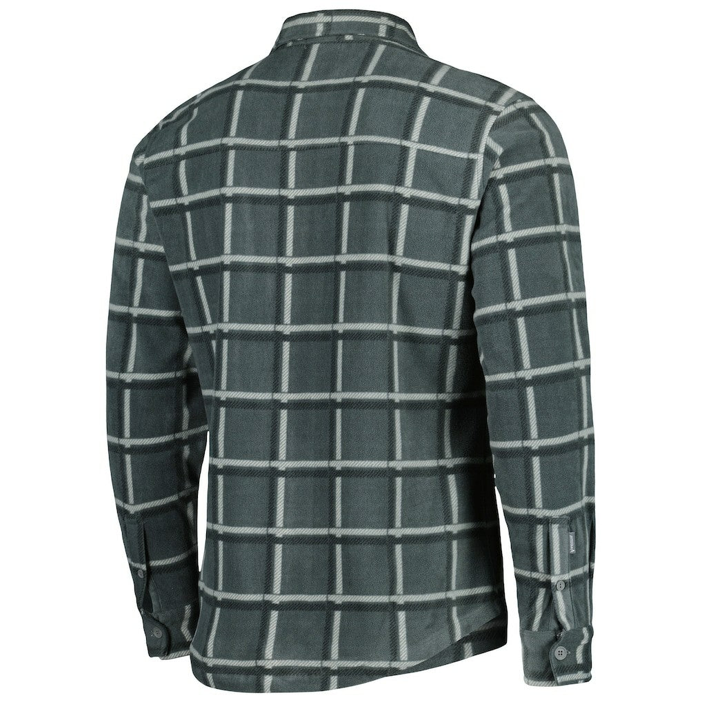 Green Bay Packers Antigua Industry Flannel Button-Up Shirt Jacket - Gray Jackets